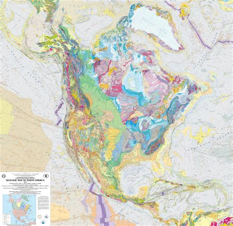 Geologic Map Of North America Us Geological Survey
