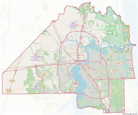 Map Of Duval County Florida