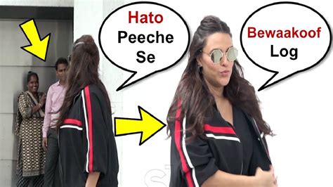 Neha Dhupia Gets Angry On People For Standing Behind Her During Photoshoot Youtube
