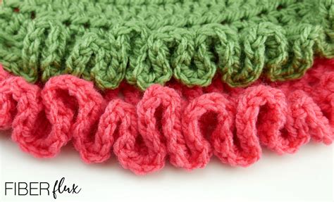 Fiber Flux How To Crochet Ruffled Edging