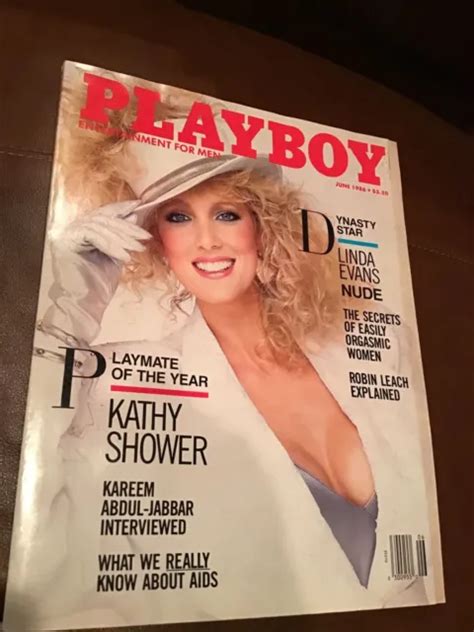 PLAYbabe MAGAZINE JUNE Actress LINDA Evans Playmate Of Year Kathy Shower PicClick