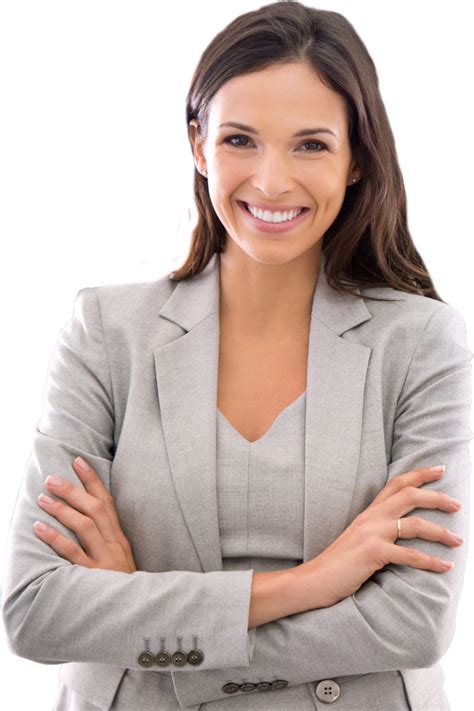Download Transparent Smiling Business Woman Png Corporate Woman