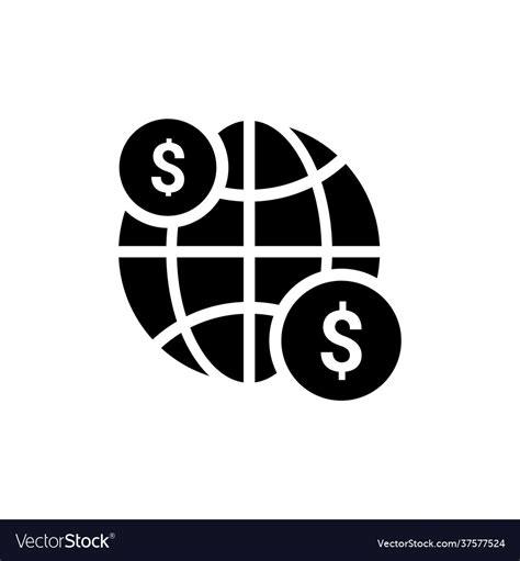 Global Transfers Icon In Logotype Royalty Free Vector Image