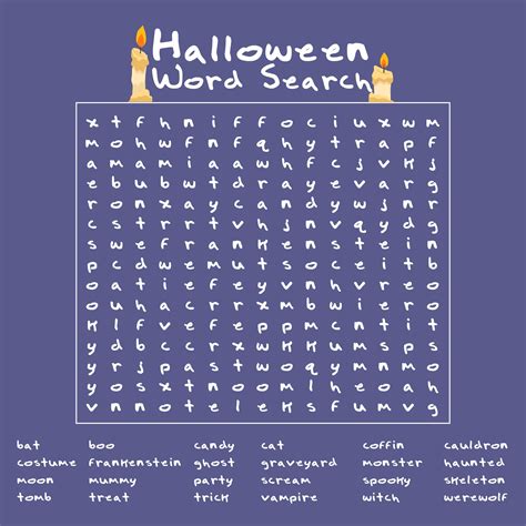 15 Best Printable Halloween Word Search Pdf For Free At Printablee