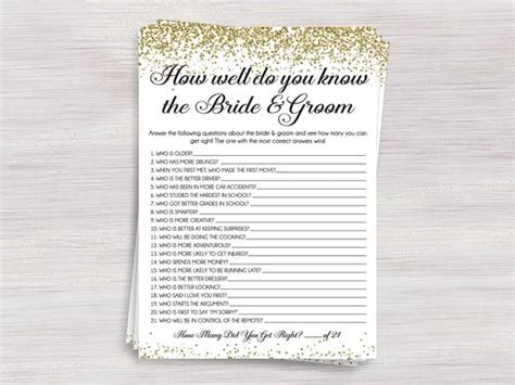 Hen parties and bridal showers can sometimes be a little awkward if not every knows each other but one of the best ways to break the ice is with a little game or two about the one thing everyone has in common: How Well Do You Know The Bride and Groom Funny Bridal Shower