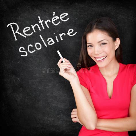 Rentree Scolaire French Teacher Back To School Stock Image Image Of