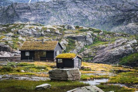 Norway Cabin Holiday House In Mountain Stock Photo Image Of Building