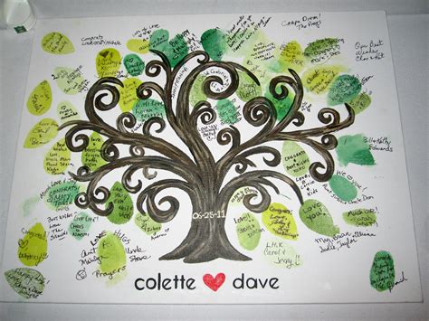 Apart from the wedding photos, there are many other ways to reminisce on your big day and wedding guest books are one of them. Thumbnail Wedding Tree - A&P Design