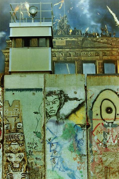 Berlin Wall Segments And Guard Tower Editorial Photography Image Of