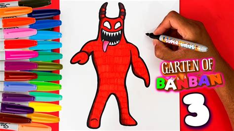 Como Dibujar A Evil Banban De Garten Of Banban 3 Facil Youtube