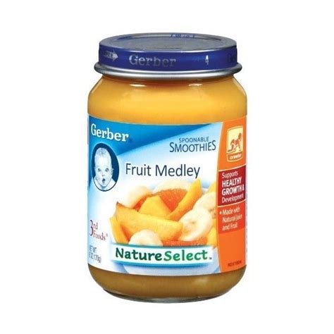 Gerber 3rd Foods Fruit Medley 6 Ounce Jars Pack Of 12 Baby Food