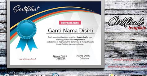 Contoh Piagam Penghargaan Corel Draw