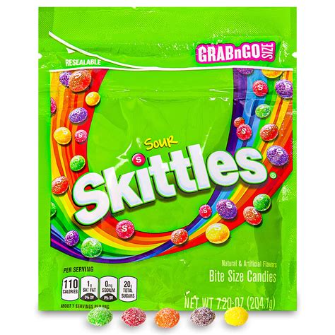 Skittles Sour Candies Grab N Go Size Candy Funhouse Candy Funhouse Ca