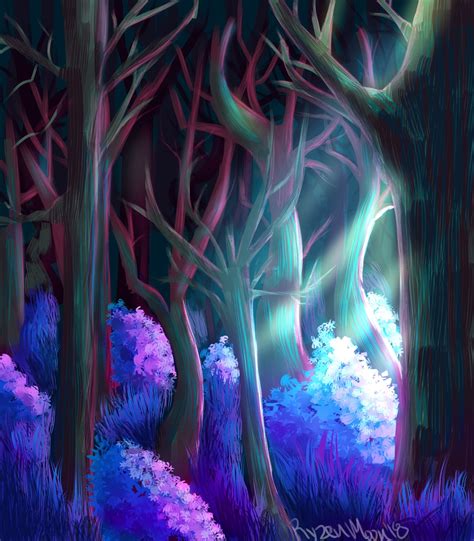 Artstation Purple Forest