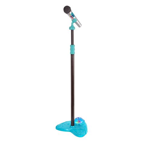 B Toys Mic It Shine Toy Microphone With Light Up Stand Extendable