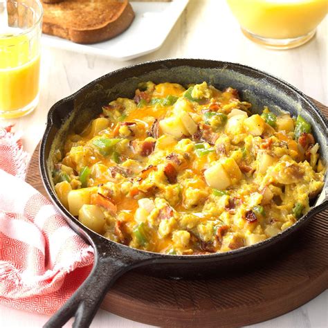 Melt the butter in a small saucepan over a moderate heat until it's foaming. Country-Style Scrambled Eggs Recipe | Taste of Home