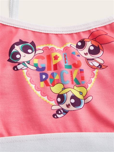 Is That The New The Powerpuff Girls Romwe Letter Cartoon Graphic