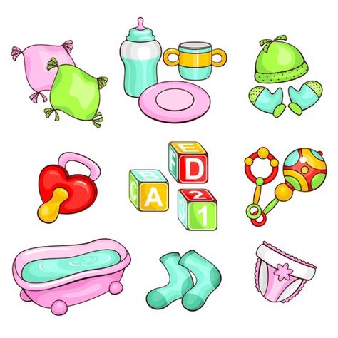 Baby Stuff Stickers Stock Vector Image By ©mocoo2003 12092692