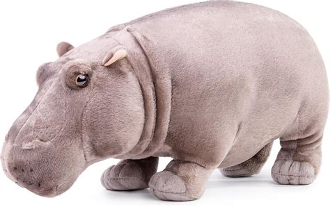 Lifelike Hippo Stuffed Animal Grey16 Realistic