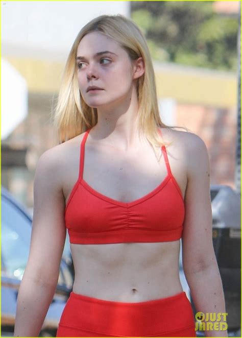 Elle Fanning Shows Off Fit Figure In Studio City Photo Elle