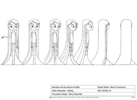 The Secret Of Kells Model Sheets Traditional Animation
