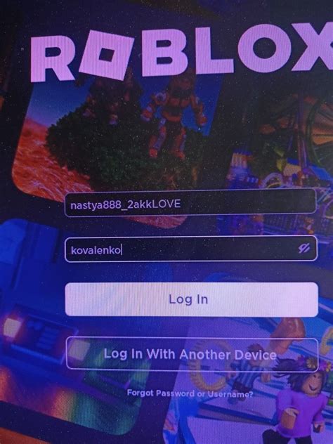 The Roblox Log In Screen Is Shown