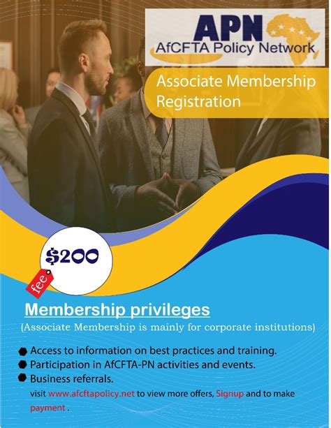 Associate Membership Afcfta Policy Network