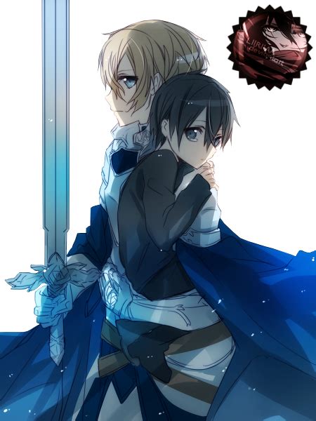 To celebrate ordinal scale's release in the u.s, here are some ordinal scale wallpapers. Render Eugeo and Kirito by LiriaSky on DeviantArt