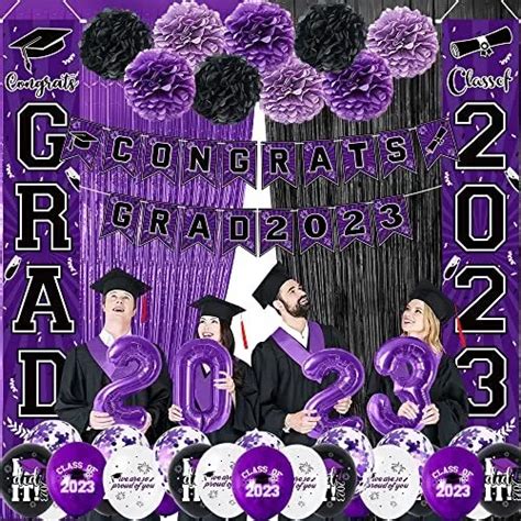 Graduation Party Decorations 2023 Class Of 2023 Congrats Grad Banners