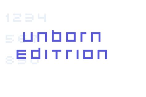 Unborn Editrion Font Free Download