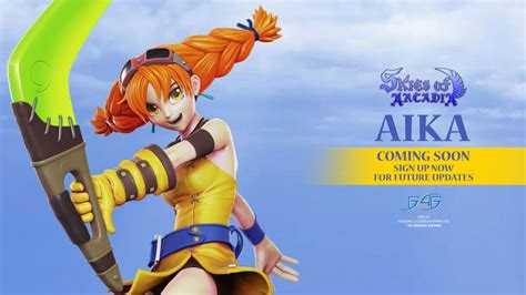 A First Look At The Skies Of Arcadia Aika Statue