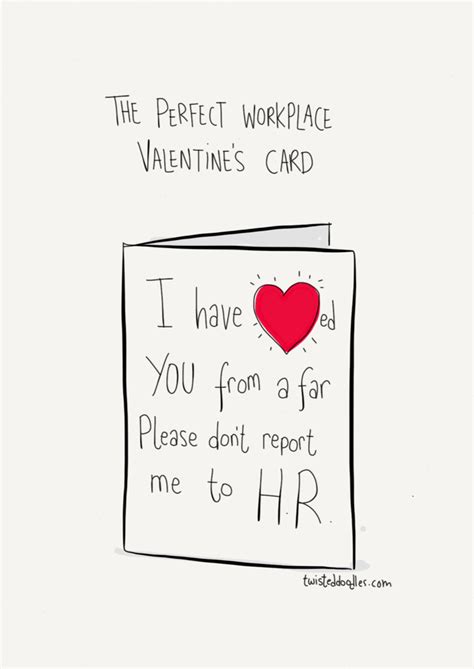 Twisteddoodles • The Perfect Workplace Valentines Card