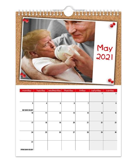 Funny Calendar 2021 Trump Calendarwall Calendar2021 Etsy