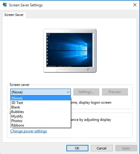 How To Access Screen Saver Settings In Windows 10