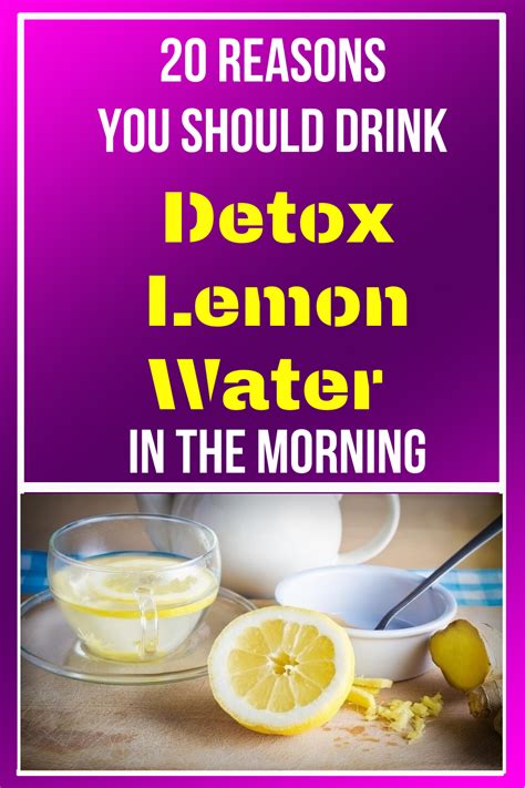 20 reasons you should drink detox lemon water in the morning