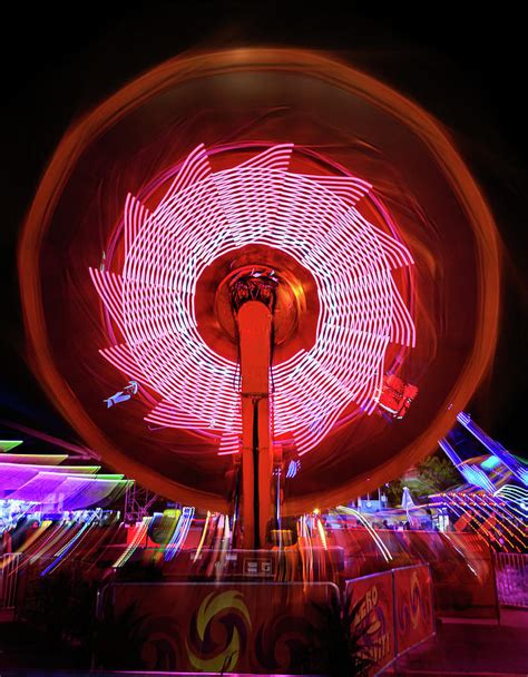 motion blur of carnival ride photograph by david ilzhoefer fine art america