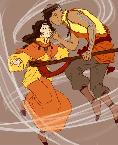 Adult Kai And Jinora Fan Art By Nyananax Thelastairbender