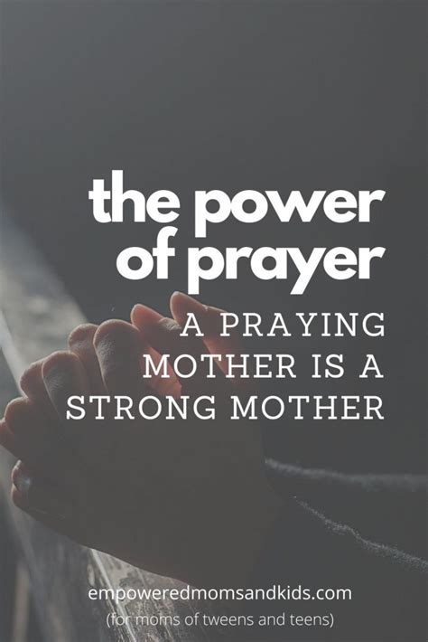 A Praying Mother Is A Strong Mother