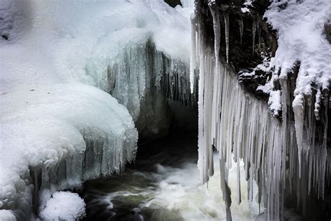 A Winter Wonderland Of Frozen Waterfalls And Ice Jam In Kent Laraine