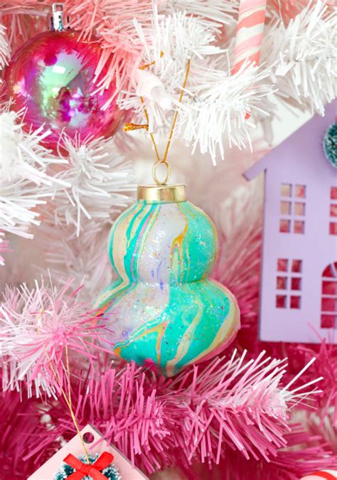 How To Make Marbled Ornaments A Kailo Chic Life