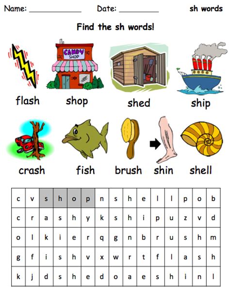 Watch sam and pam as they come back to earth to learn to spell in english. Sh Sound Worksheets and Resources for Foundation | Sh ...