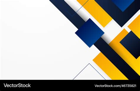 Abstract Blue Yellow And White Background Vector Image