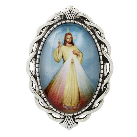 Divine Mercy Ornate Lapel Pin 12pk