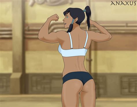 Rule 34 Anaxus Ass Avatar The Last Airbender Back Back View Korra Muscular Muscular Female