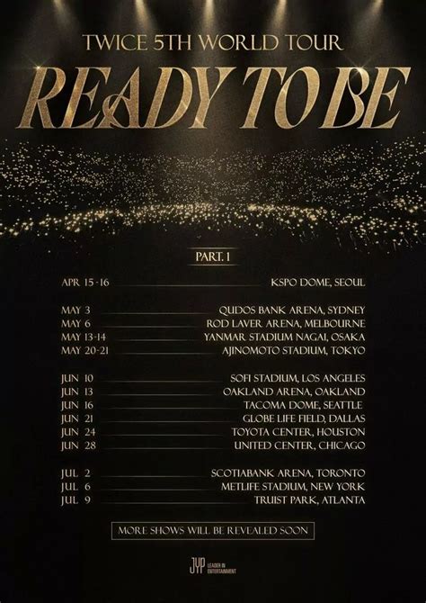 Twice Announce Part 1 Of Ready To Be World Tour 2023 Concerts In
