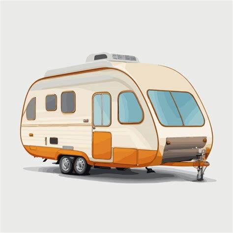 Premium Vector Camper Vector On A White Background