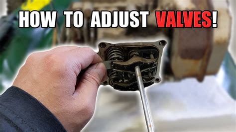 How To Adjust Lawnmower Valves Youtube