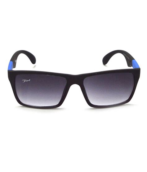 flirt black designer rectangular sunglasses for men buy flirt black designer rectangular