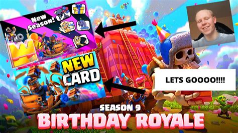 New Season New Emotes New Card Clash Royale Season 9 Youtube