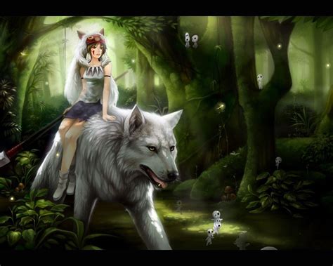 Wolf Anime Girl Desktop Wallpapers Wallpaper Cave